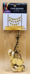 «SWEET AS CAN BEE» Cake Banner 7.625″ Tall For Gender Reveal Party or Spring NEW