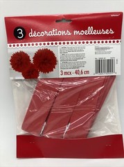 Large Pom Pom Party Decorations Holiday Baby Bridal Shower Birthday Supplies Red