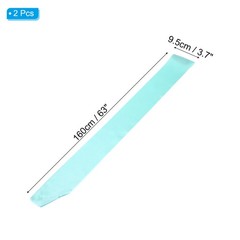 2Pcs 63″x4″ Blank Satin Sash DIY Plain Sash Prom Queen Sashes Lake Blue