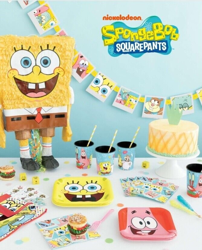 Spongebob Birthday Party Supplie | Spongebob Tableware | Spongebob Decorations
