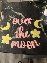 Banner with Matching Tablecloth Large Mylar Assorted Moon Balloons Party Decor