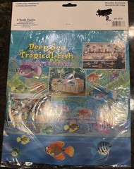 BEISTLE Under The Sea Fish Cutouts 3D Hanging Decoration Lot NIP SEALED