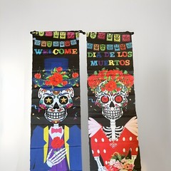 2 Pc Day Of The Dead Hanging Decorations 72×12 Inches / New