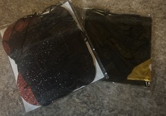Older Wiser Hotter Glitter Banner Black With Red Heart And 2 Lg Balloons READ