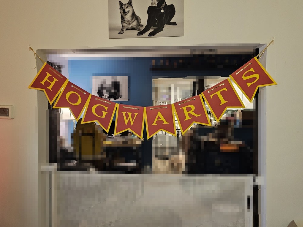 Handmade Hogwarts Banner