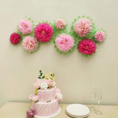 Pink Flower Wedding Centerpiece Party Backdrop Nursery Room Wall Home Decorat…