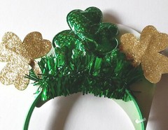 St Patricks Day Irish Shamrock Headbands & Drink Straws Party Lot
