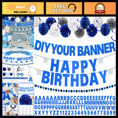27 Pcs DIY Custom Letter Banner Kit – 107 Glitter Letters & Numbers for Party De