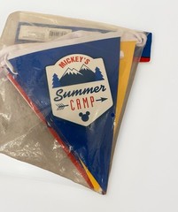 Brand New Disney Mickey Mouse «Summer Camp» 3D Paper Garland Banner (6 ft)