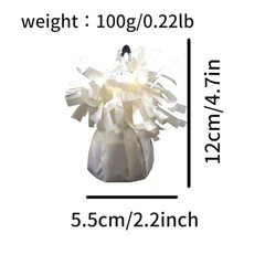 6 Pack Balloon Weights – 100g White Weights for Birthdays, Weddings, Parties