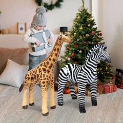 Jet Creations Safari 3 Pack Giraffe, Horse, Elephant for Party Decoration Fun