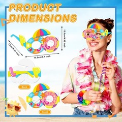 80 PCS Leis for Luau Party Decorations- Hawaiian Leis Bulk, Luau Party Glasse…