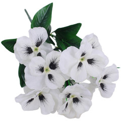 36cm Artificial Pansies Silk Flower Stems for Landscape and Venue Decor