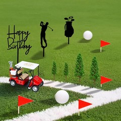 Gyufise 22Pcs Golf Cake Decorations Golf Cart Cake Toppers Heading for The Gr…