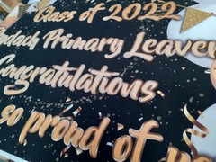 Personalised Graduation Background Banner School Leaver 2026 party decoration