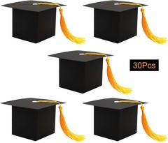 30Pcs Graduation Cap Candy Boxes – Elegant Party Favors for 2026 Celebrations