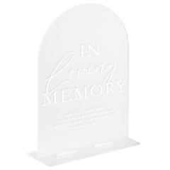 Frosted Acrylic Memory Sign- 5″x7″ Acrylic In Loving Memory Sign Wedding Sign…