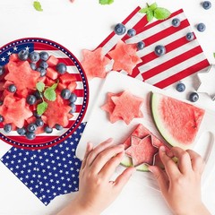 Complete Patriotic Tableware Set: 50 Quality Napkins & Plates for All Occasions