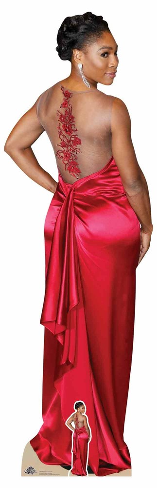 Serena Williams Red Dress Lifesize and FREE Mini Cardboard Cutout – Tennis