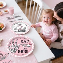 240pcs Bad The Bone Party Decorations Girl, Bad The Bone Party Decorations wi…
