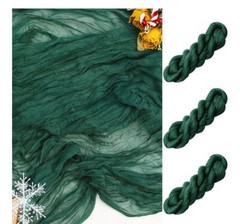 Table Runner 35×120 Inches for table Decoration holiday 3 Pack Emerald Green