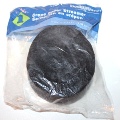 Amscan Paper Crepe Jet Black Streamer – 81 ft – 1 Roll