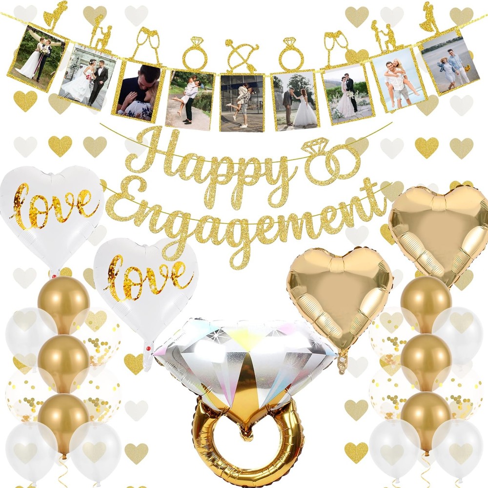 KATBUU Engagement Party Decorations – Gold