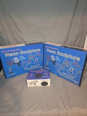 Advantage Industries Interchangeable Neon Sculpture Base, Beer Mug, Martini Lot