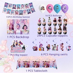 KPOP Demon Hunters Birthday Party Set