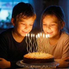 EXPBROZ 12-Count Spiral Birthday Candles, Long Twisty Gold Party Candles