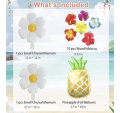 120Pcs Tropical Balloons Garland Arch Kit 12″, 10″, 5″ Balloons Luau-Theme Party
