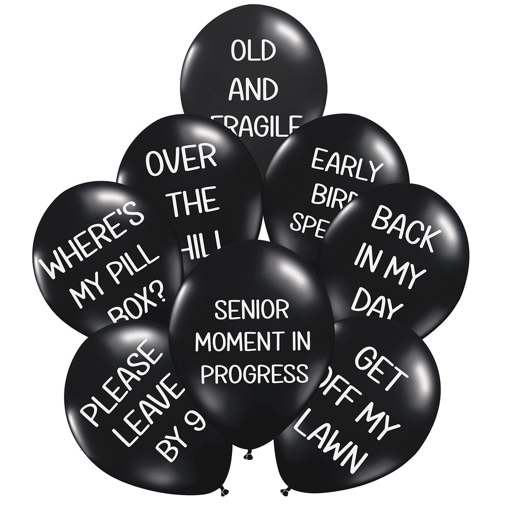 Funny Abusive Balloons | Fun Decoration for Adult Birthday Party (8 Pack Rate…
