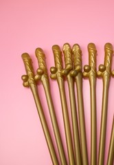 100 GOLD WILLY STRAWS NOVELTY HEN PARTY FUN REUSABLE DRINKING STRAWS