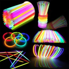 JOYIN 800 Pcs 8″ Glow sticks Bulk Party Favors Pack, Neon Glow in the Dark Pa…