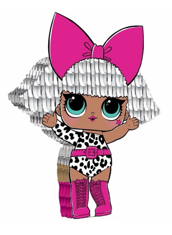 Lol Surprise Together 4 EVA Mini Hanging Decoration (7.3 X 5.6 in) Glitter Queen