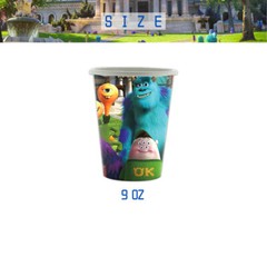 Monsters University Birthday Party Supplies Set Plates Cups Tablecloth Napkins