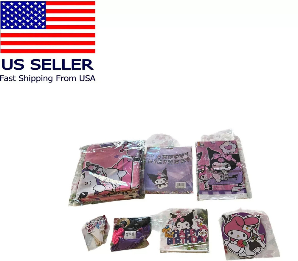 Cartoon Animation Character Theme Birthday Supplies 55 Pieces new