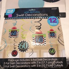 60th birthday party decorations Amscan -A4