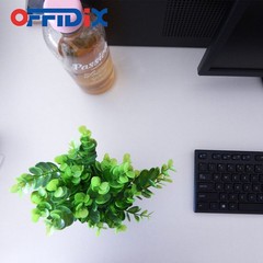 OFFIDIX Mini Artificial Eucalyptus Plants with Vase for Big Size, Green