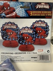 Marvel Super-Heroes Party Supplies Spiderman Hulk Thor capt AmCake Topper Napkin