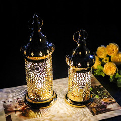 Gold Ramadan Lanterns Set of 2 with Timer – Perfect EID Gift