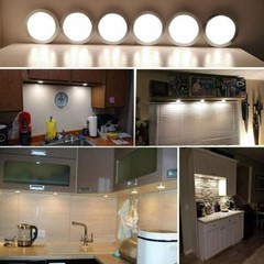 Aesthetic and Functional 6PCS Puck Lights Set for Home Interior Spaces