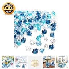 Quality 150PCS Blue Fake Ice Rocks – Artful Vase Stabilizer & Filler