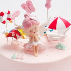 Cute Cake Topper Decoration Desktop Ornament for Baking Car Home Decor Piece