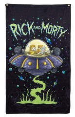 Calhoun Rick and Morty Indoor Wall Banner (30″ by 50″) (Space Cruiser)