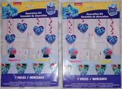 Nichelodeon Blue’s Clues & You Decoration Kit (2) 7 Piece Kits