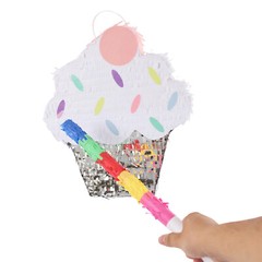 Holiday Decoration Surprise Candy Party Pinata Ice Cream Cake Pinata w/ Stick