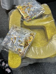 Class of 2026 Pool Floating Letters Graduation Decorations Gold Glitter 14PCS