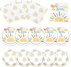 Here Comes The Son Baby Shower Decorations, Sunshine Plates and Napkins