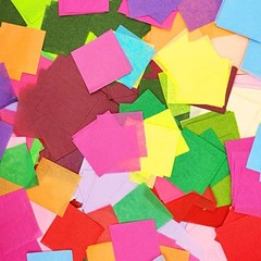 6000 PCS Multicolor Tissue Paper Squares, 2 Inch Colored 6000PCS-30Colors